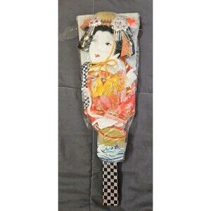 NIP Vintage Geisha Japanese Hagoita Wooden Badminton Paddle